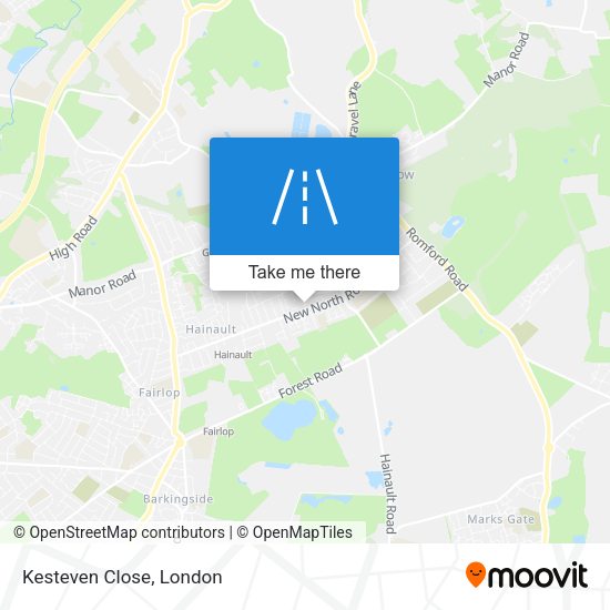 Kesteven Close map