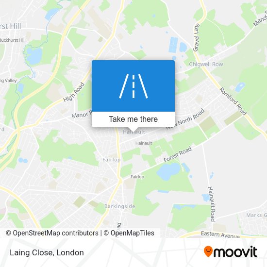 Laing Close map