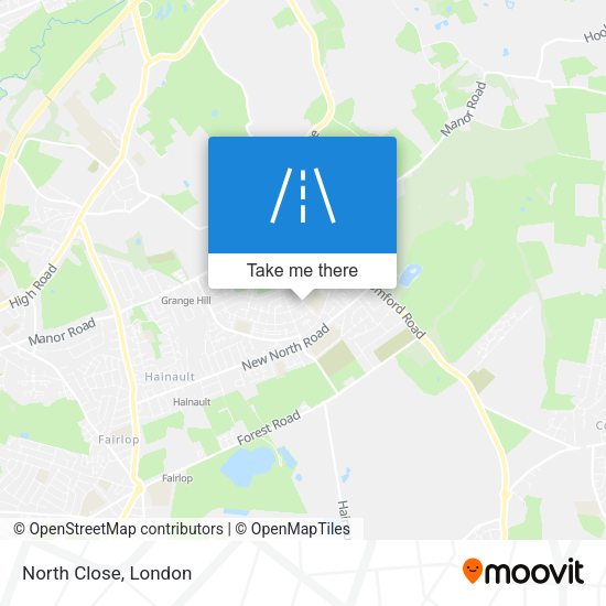 North Close map