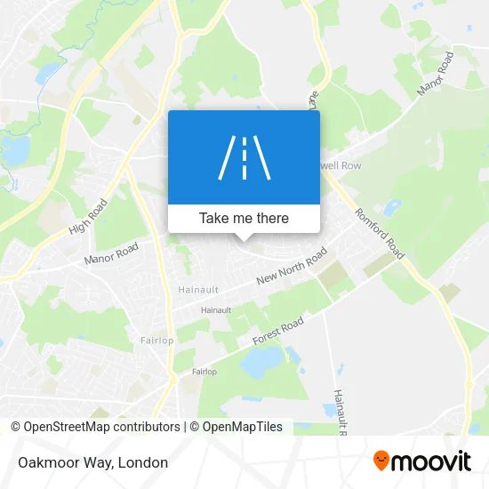 Oakmoor Way map