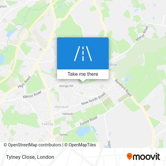 Tylney Close map