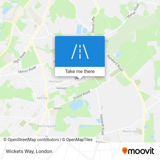 Wickets Way map