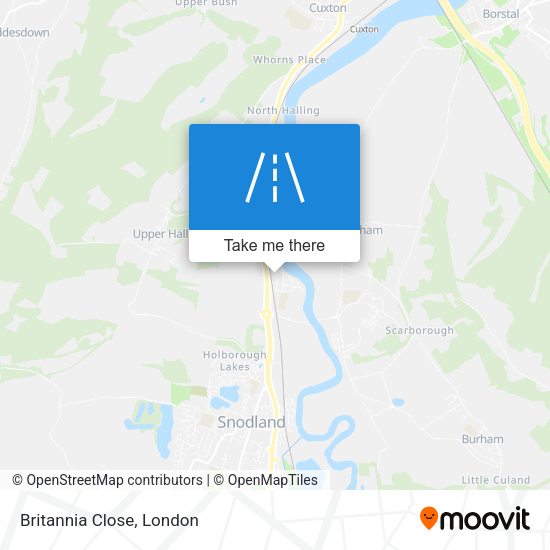 Britannia Close map