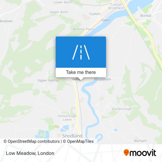 Low Meadow map