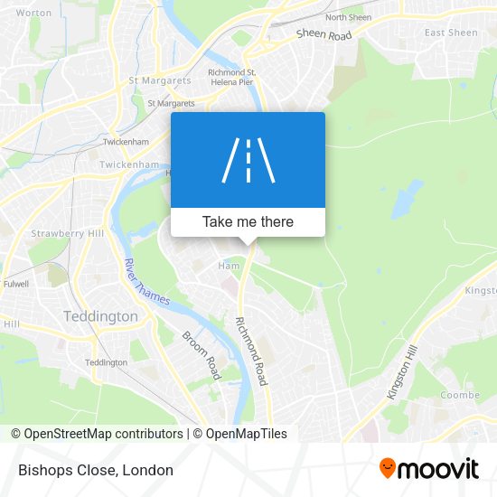 Bishops Close map