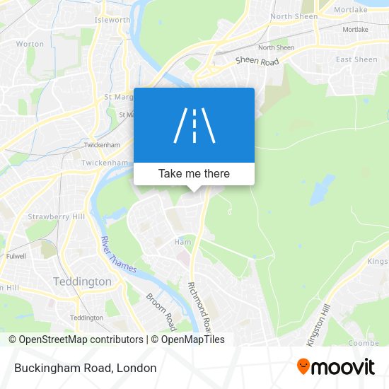 Buckingham Road map