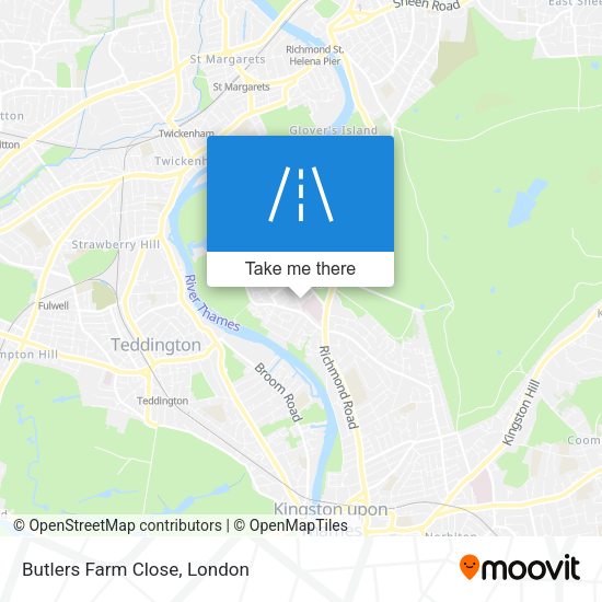 Butlers Farm Close map