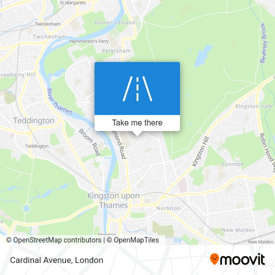 Cardinal Avenue map