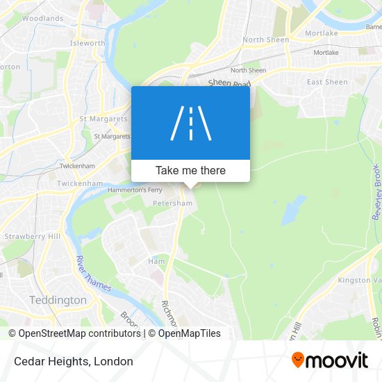 Cedar Heights map