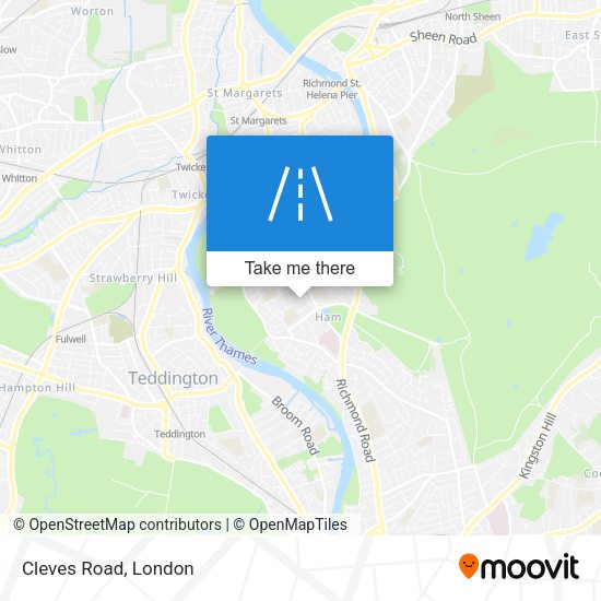 Cleves Road map