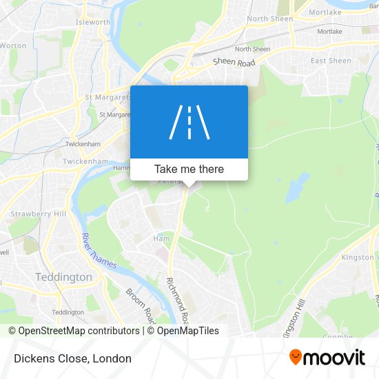 Dickens Close map