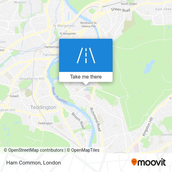 Ham Common map