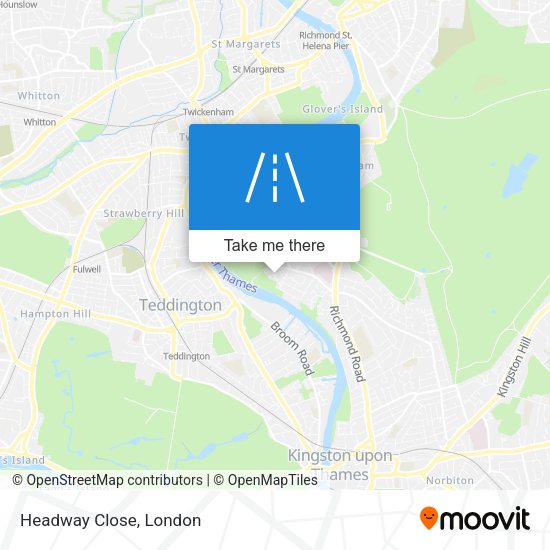 Headway Close map