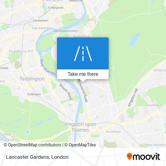Lancaster Gardens map