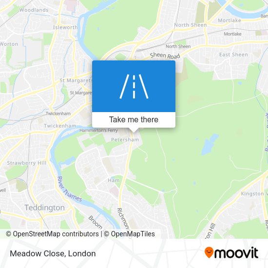 Meadow Close map