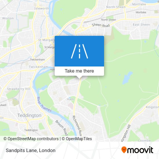 Sandpits Lane map