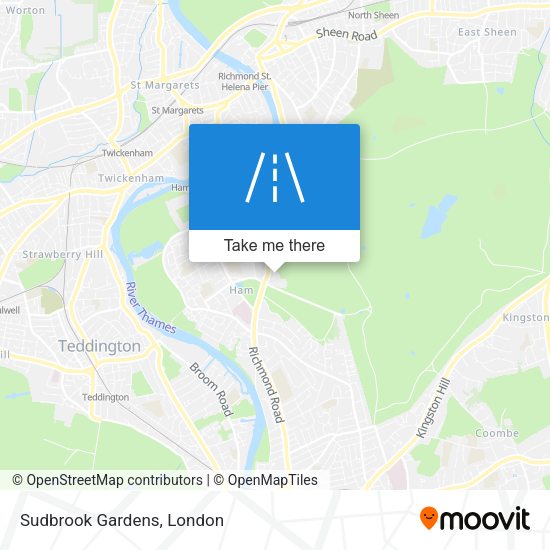 Sudbrook Gardens map
