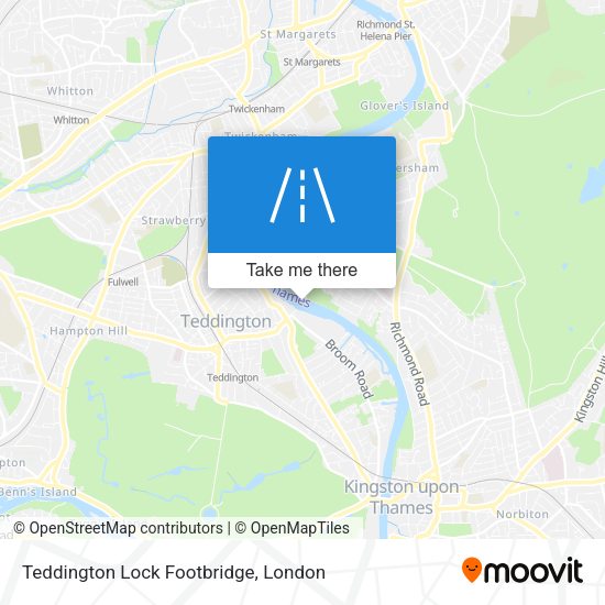 Teddington Lock Footbridge map