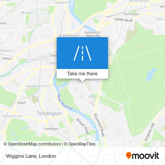 Wiggins Lane map