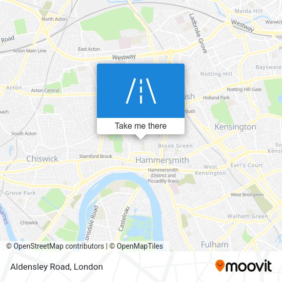 Aldensley Road map