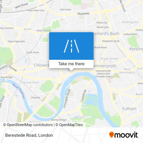 Berestede Road map