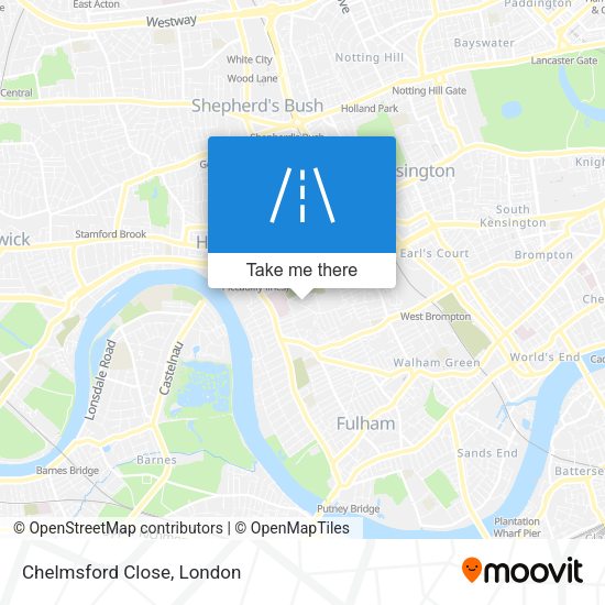 Chelmsford Close map