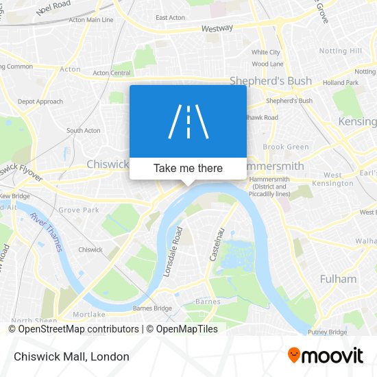 Chiswick Mall map