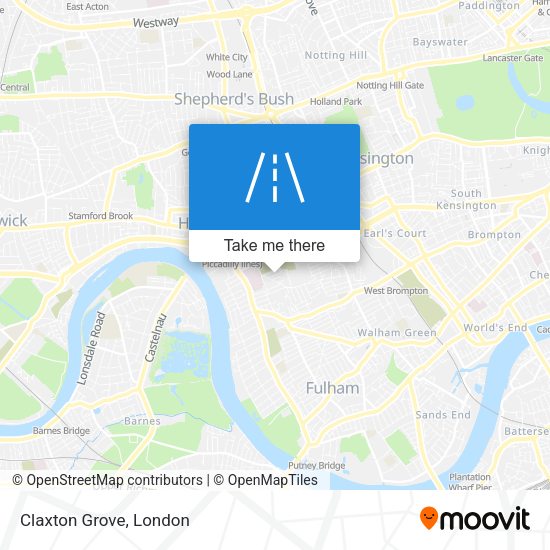 Claxton Grove map