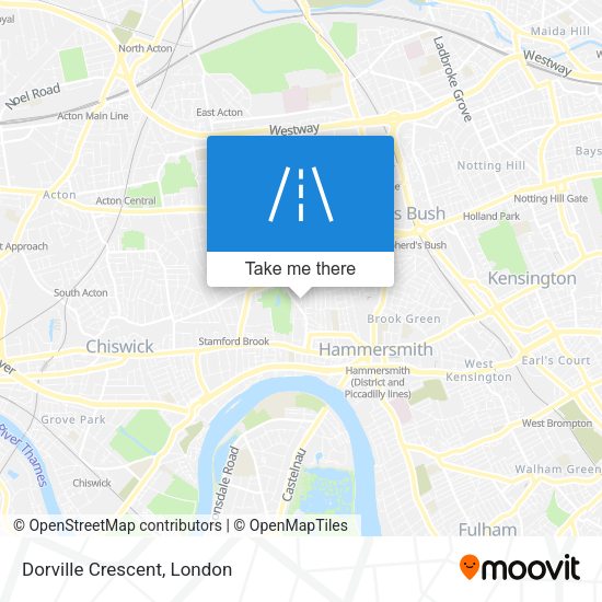 Dorville Crescent map