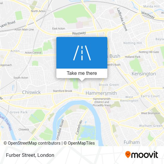 Furber Street map