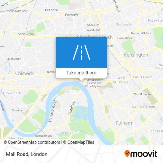 Mall Road map