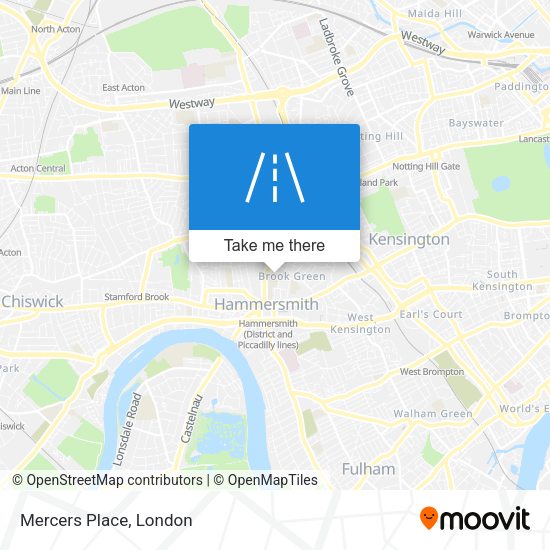 Mercers Place map