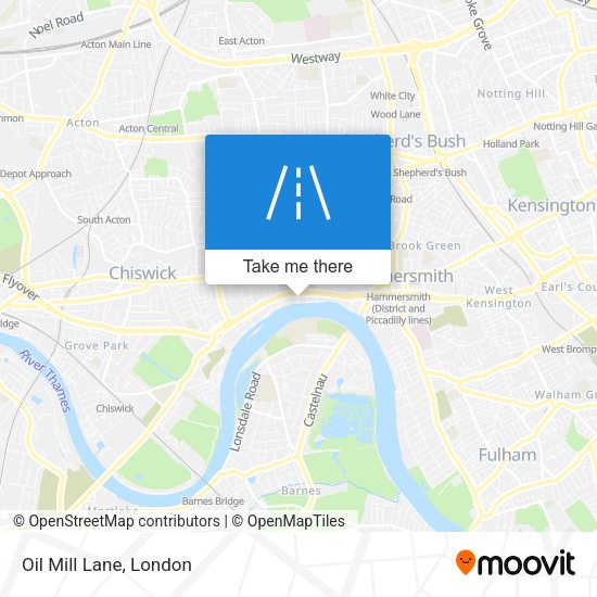 Oil Mill Lane map