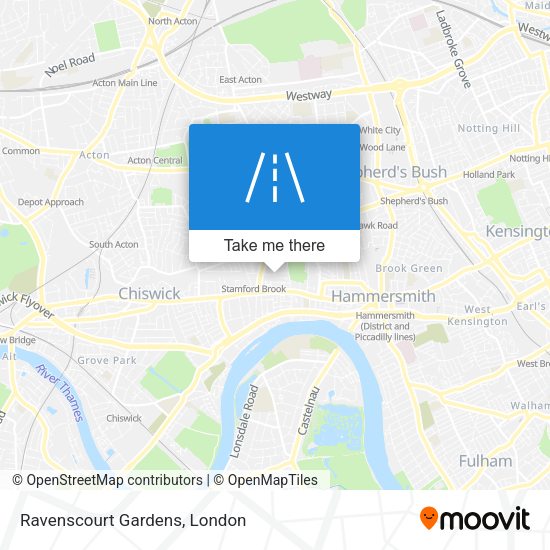 Ravenscourt Gardens map