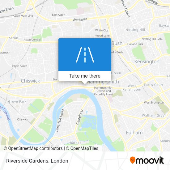 Riverside Gardens map