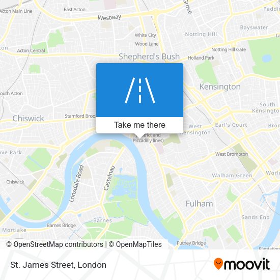 St. James Street map