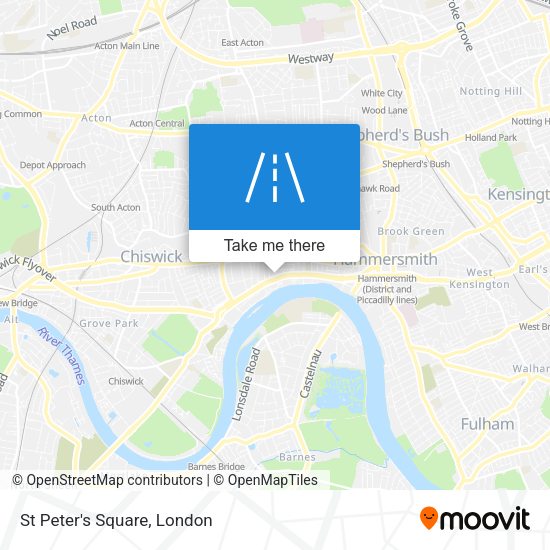 St Peter's Square map