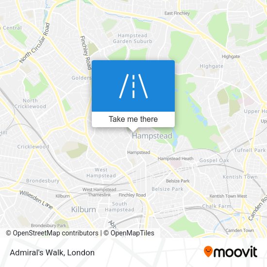 Admiral's Walk map