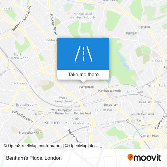 Benham's Place map