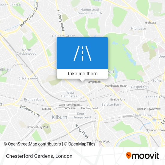 Chesterford Gardens map