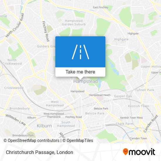 Christchurch Passage map