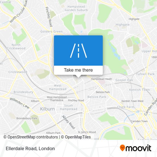 Ellerdale Road map