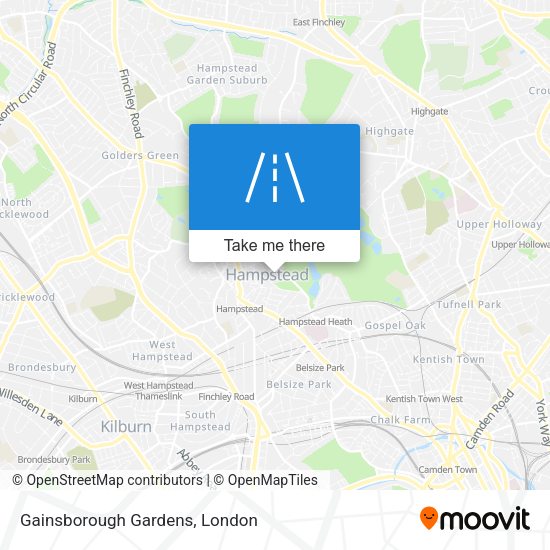 Gainsborough Gardens map