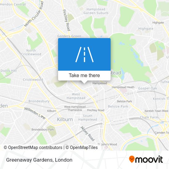 Greenaway Gardens map