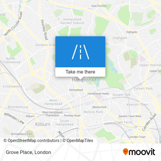 Grove Place map