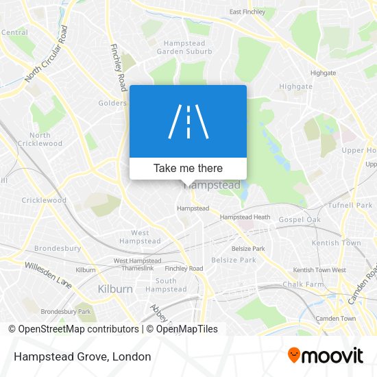 Hampstead Grove map