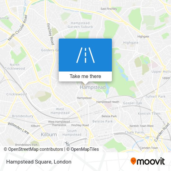 Hampstead Square map