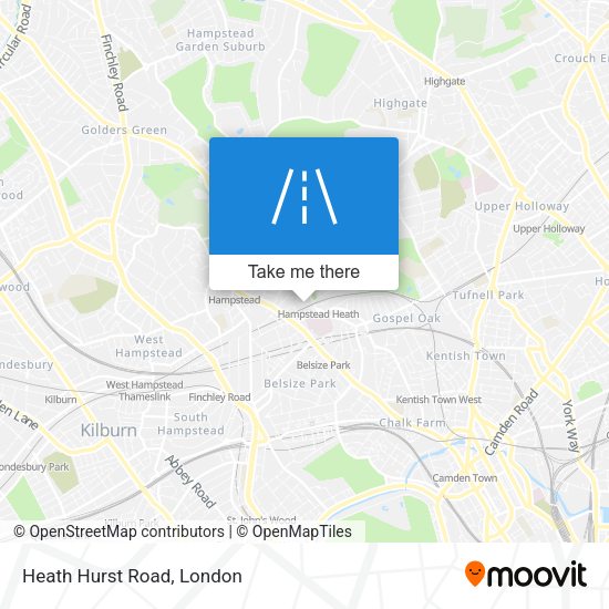 Heath Hurst Road map