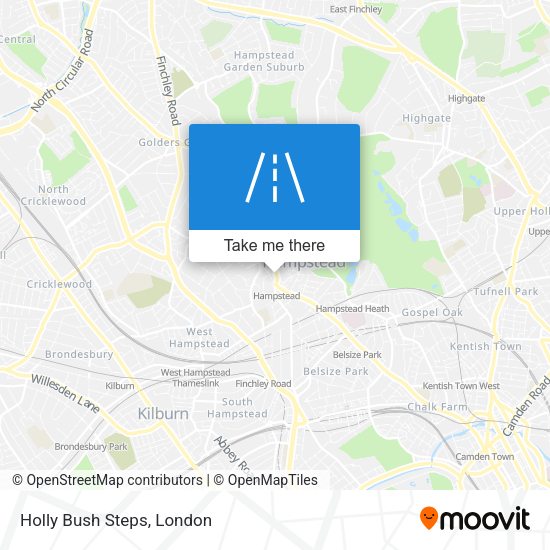 Holly Bush Steps map