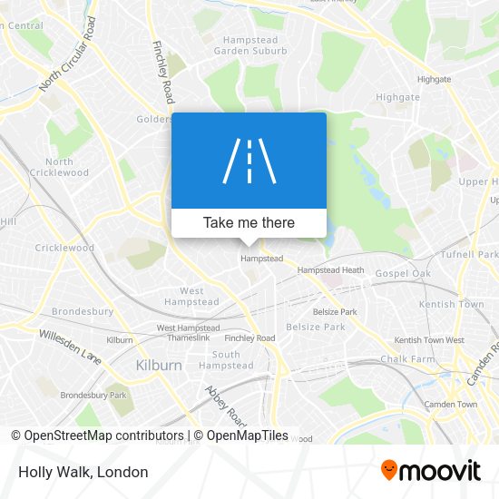 Holly Walk map